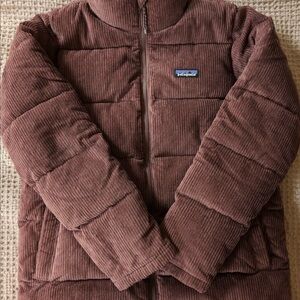 Patagonia Cord Fjord Corduroy Puffer Jacket Mauve